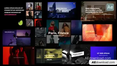 Modern Animated Scenes Video Displays template preview