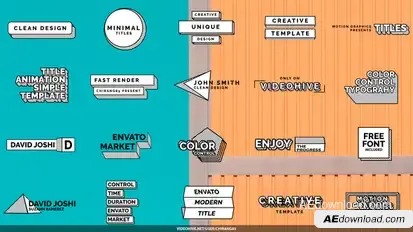 Modern Animated Titles Titles template preview