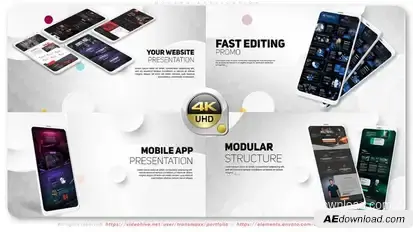 Modern Application Product Promo template preview