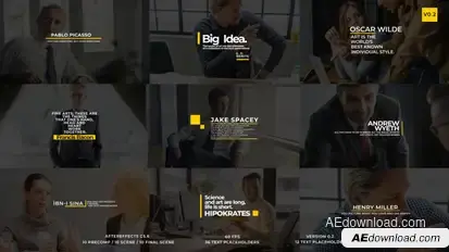 Modern Art Titles V2 Titles template preview