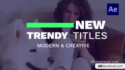 Modern Big Titles /Ae Titles template preview