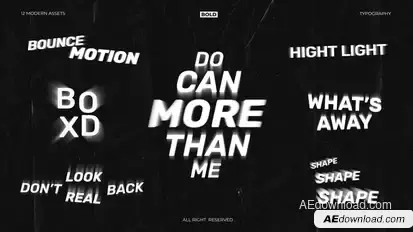 Modern Bounce Titles Titles template preview