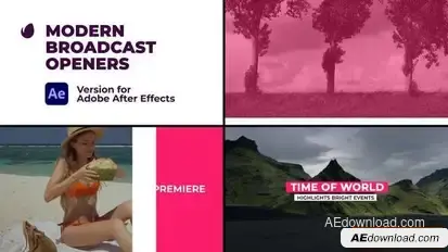 Modern Broadcast Openers Openers template preview
