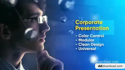 Modern Corporate Video Presentation Video Displays template preview