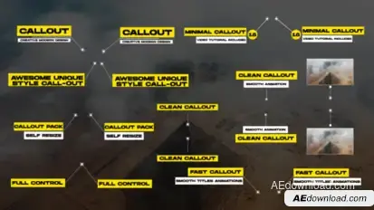 Modern Call-Outs Titles template preview