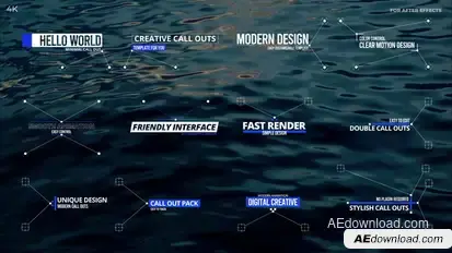 Modern Call Outs Titles template preview