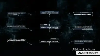 Modern Call Outs | After Effect Titles template preview