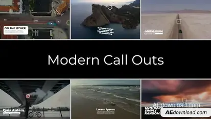 Modern Call Outs | After Effects Elements template preview