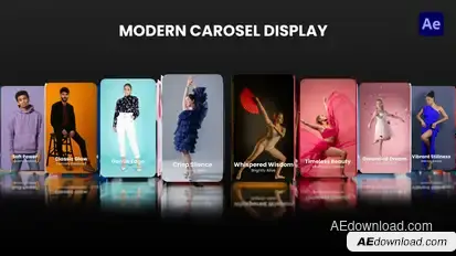 Modern Carousel Display | Carousel Product Promo | Carousel Portfolio Video Displays template preview