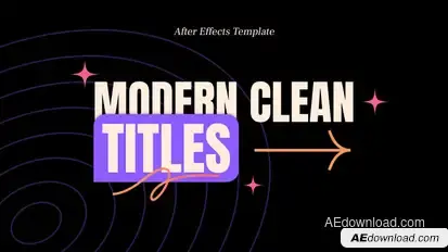Modern Clean Titles Titles template preview