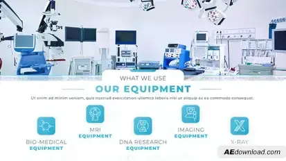 Modern Clinic Treatment Video Displays template preview