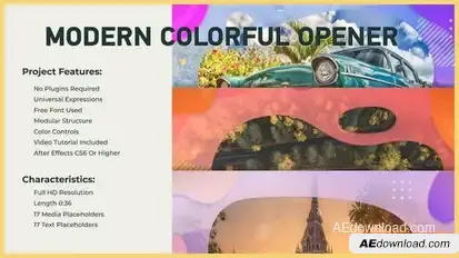Modern Colorful Opener Openers template preview