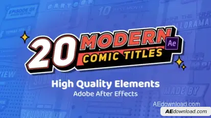 Modern Comic Titles Titles template preview