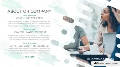 Modern Company Promotion Video Displays template preview