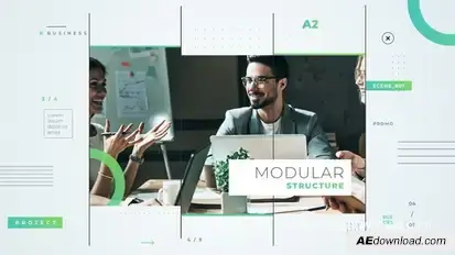 Modern Corporate Promo Video Displays template preview