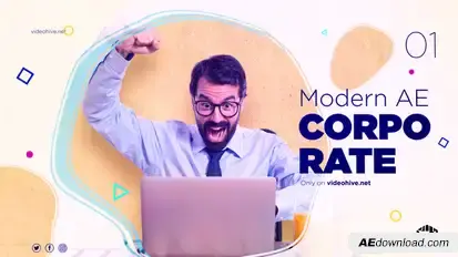 Modern Corporate Slideshow6 Video Displays template preview