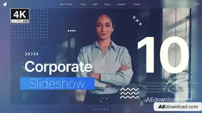 Modern Corporate Slideshow Openers template preview