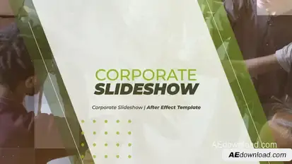 Modern Corporate Slideshow Video Displays template preview