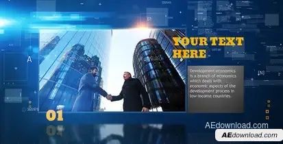 Modern Corporate Slideshow Video Displays template preview