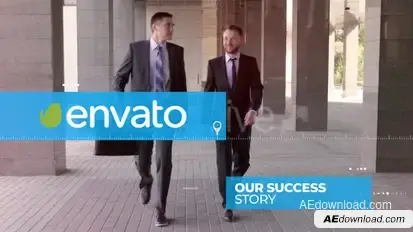 Modern Corporate Timeline Video Displays template preview