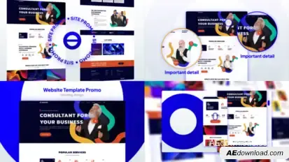 Website & App Presentation – Modern Business Promo for SaaS Platforms, Online Services and Courses Product Promo template preview