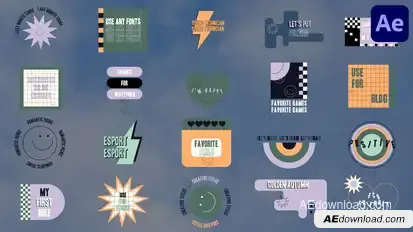 Modern Design Titles for After Effects Titles template preview