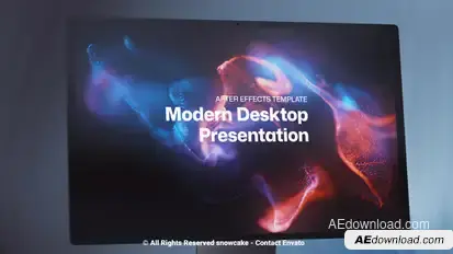 Modern Desktop Presentation Product Promo template preview