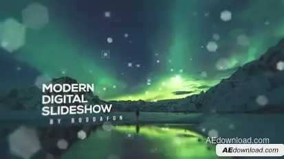 Modern Digital Parallax Slideshow | Opener Video Displays template preview