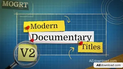 Modern Documentary Titles V2 Titles template preview