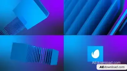 Modern Dynamic Cubic Logo Reveal Logo Stings template preview