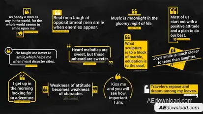 Modern Dynamic Quotes Titles Titles template preview