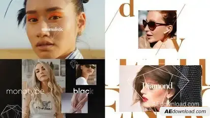 Modern Fashion Photo Slideshow Openers template preview