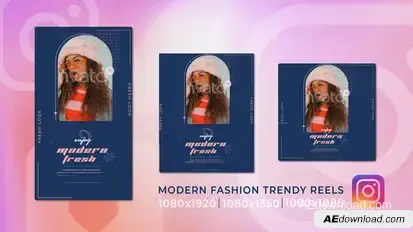 Modern Fashion Trendy Instagram Vertical Reels Openers template preview