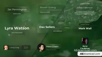 Modern Glass Lower Thirds Elements template preview