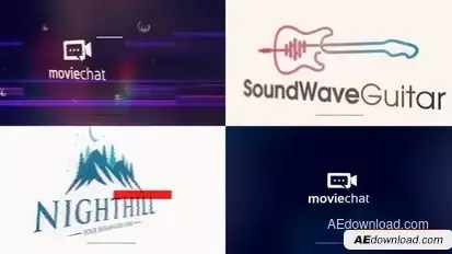 Modern Glitch Logo Logo Stings template preview