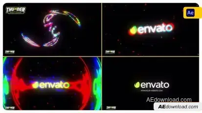 Modern Glitch Logo Logo Stings template preview