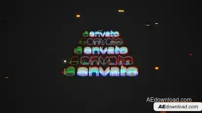 Modern Glitch Logo Logo Stings template preview