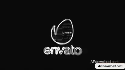 Modern Glitch Logo Reveal 2 in 1 Logo Stings template preview