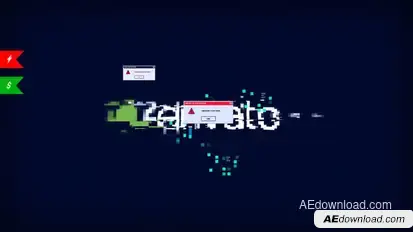 Modern Glitch Logo/ Stylish Youtube Opener/ Interface Error/ Ultimate Shape Hud UI Techno Blog Intro Openers template preview