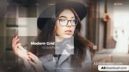 Modern Grid Slideshow Video Displays template preview