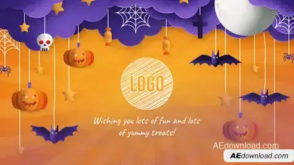 Modern Halloween Logo Logo Stings template preview