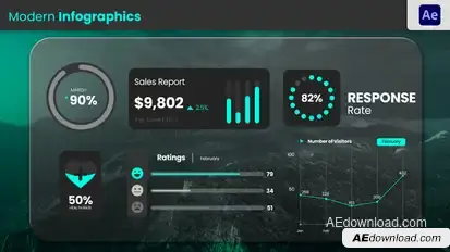 Modern Infographics Infographics template preview