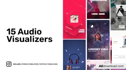 Modern Instagram Audio Visualizers Product Promo template preview