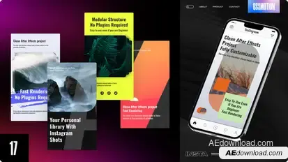 Modern Instagram Stories Video Displays template preview