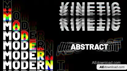 Modern Kinetic Titles Titles template preview