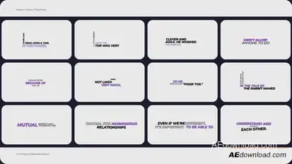 Videohive Modern Kinetic Titles | After Effects Titles template preview