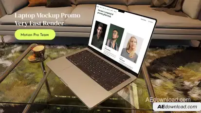 Modern Laptop Opener Product Promo template preview