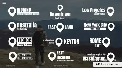 Modern Location Titles Titles template preview