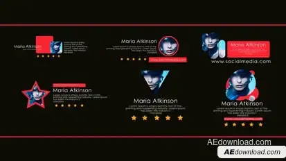 Modern Lower Thirds Elements template preview