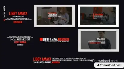 Modern Lower Thirds Elements template preview